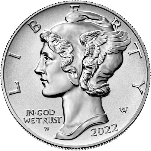 2022-W 1 oz Reverse Proof American Palladium Eagle Coin