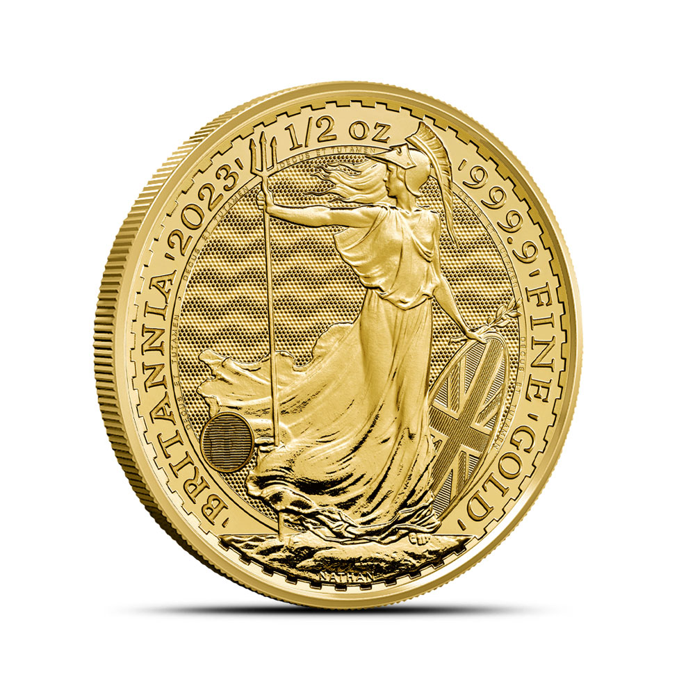 2023 1/2 oz British Gold Britannia Coin (King Charles Obverse)