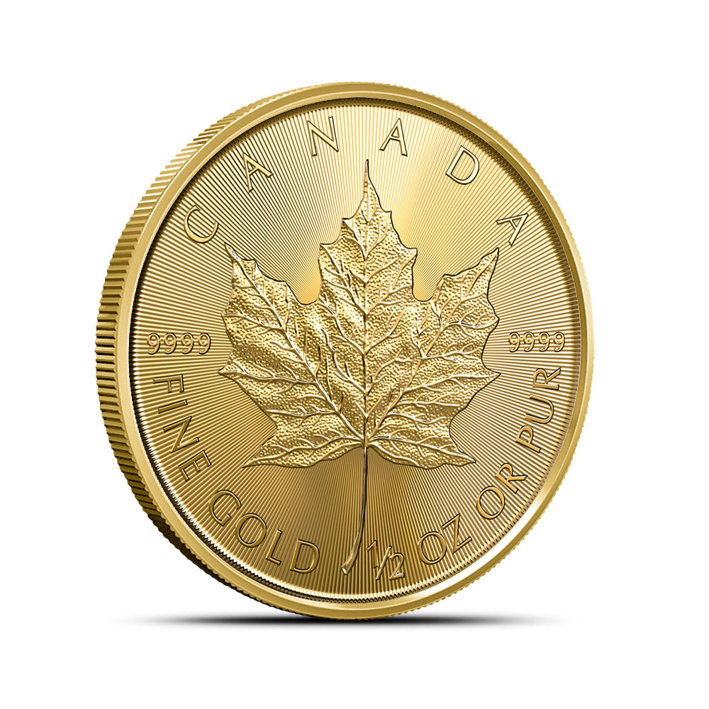 2023 1/2 oz Canadian Gold Maple Leaf Coin (BU)