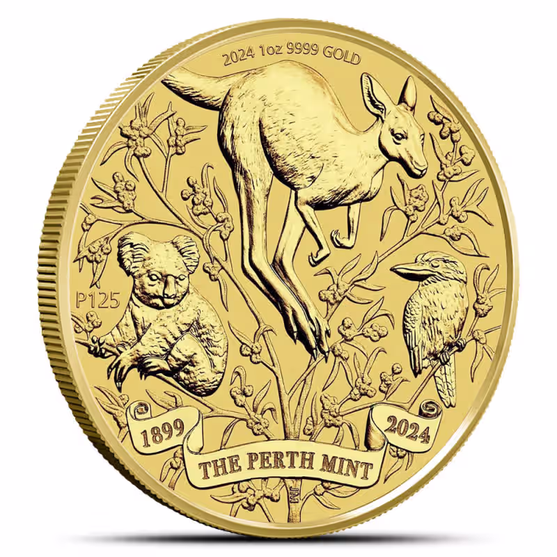 2024 1 oz Australia Gold Perth Mint 125th Anniversary Coin
