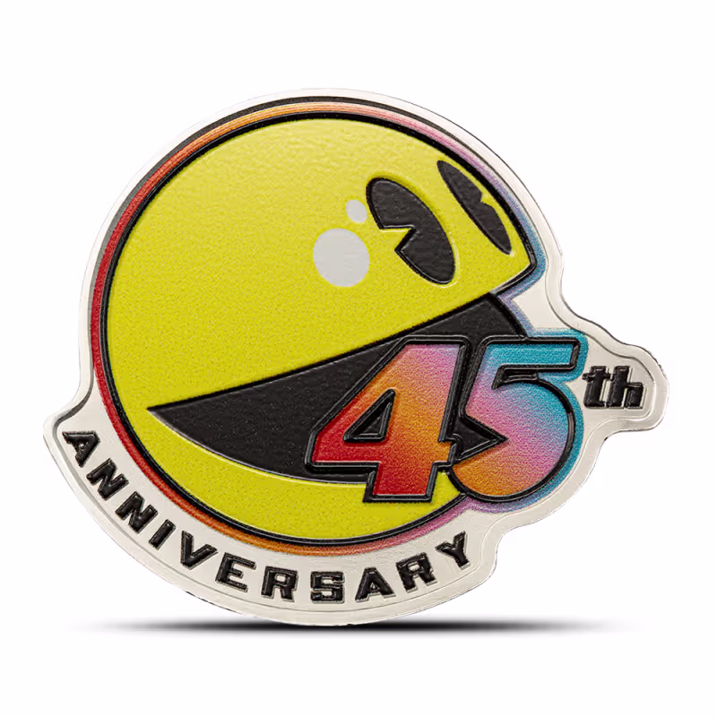 2025 1 oz Colorized Solomon Islands Silver Pac-Man 45th Anniversary Coin (Box + CoA)