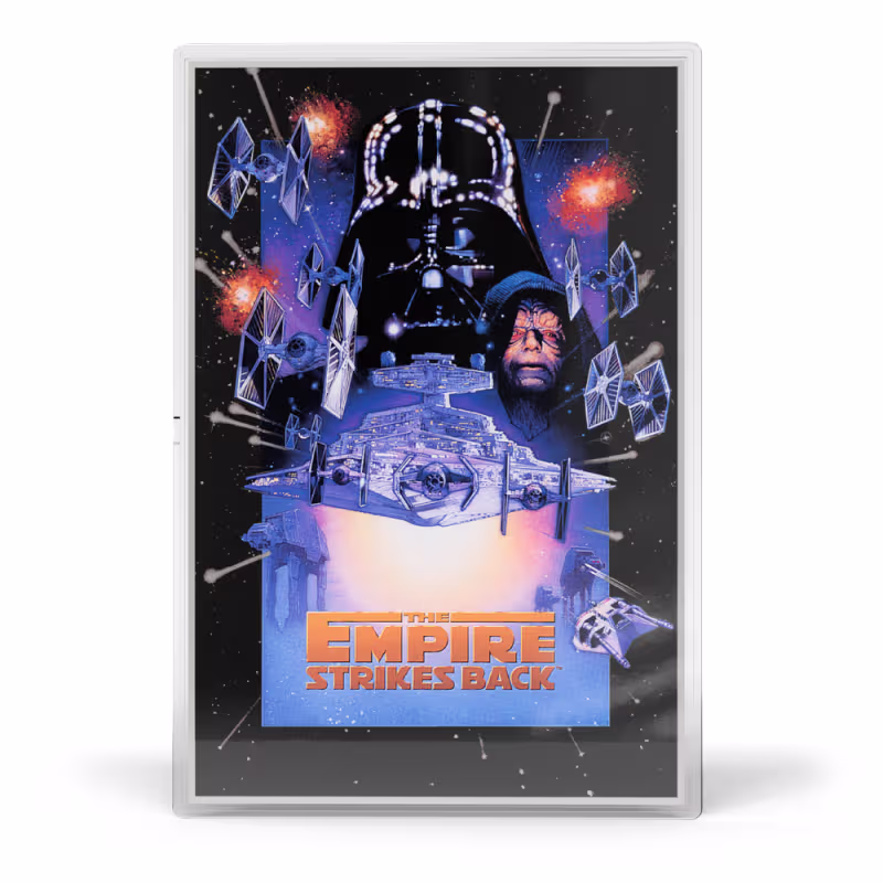 2025 1 oz Proof Colorized Niue Silver Star Wars The Empire Strikes Back Foil (Box + CoA)