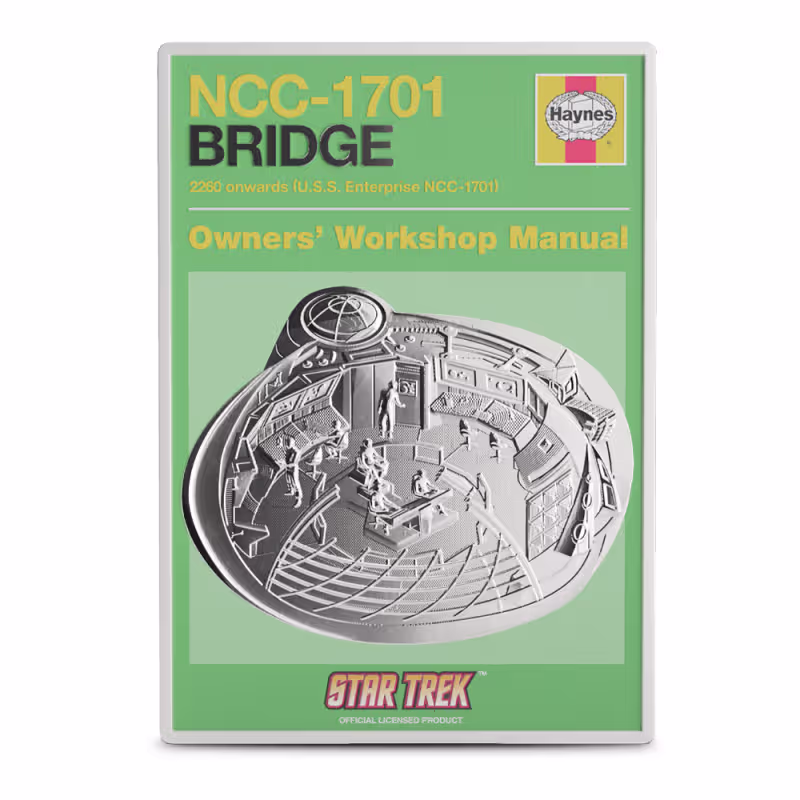 2025 1 oz Proof Colorized Niue Silver Star Trek U.S.S Enterprise NCC-1701 Bridge Owner Manual