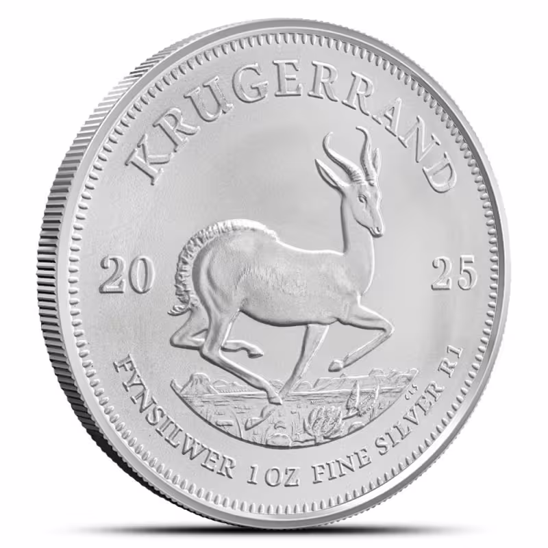 2025 1 oz South African Silver Krugerrand Coin (BU)