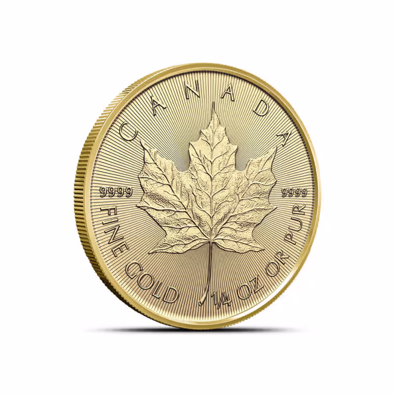 2025 1/4 oz Canadian Gold Maple Leaf Coin (BU)