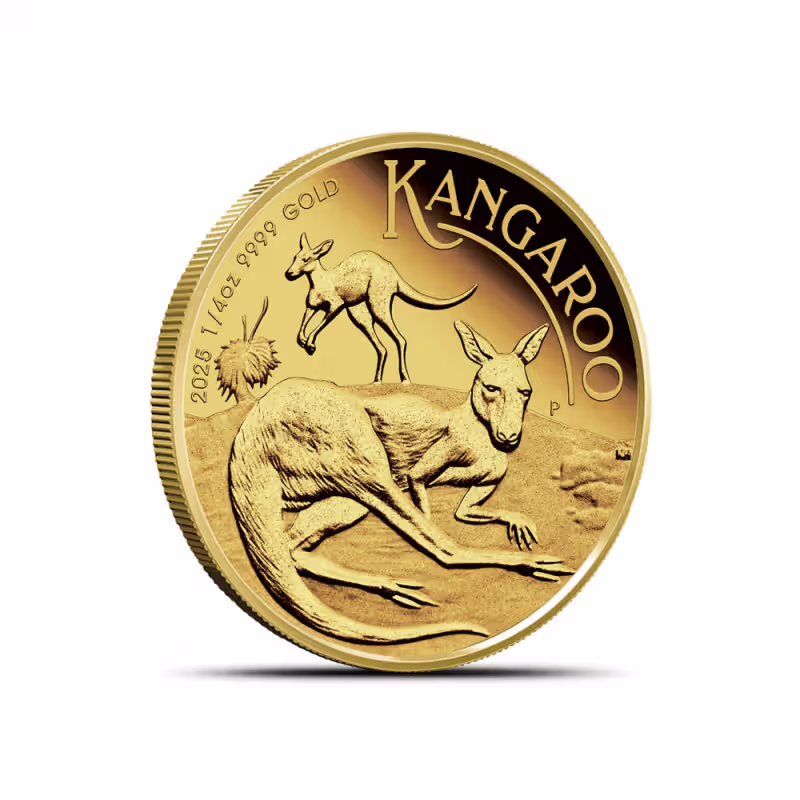 2025 1/4 oz Proof Australian Gold Kangaroo Coin