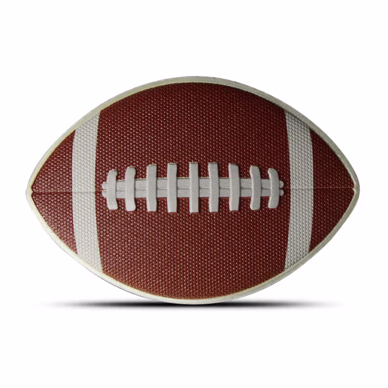 2025 2 oz Colorized Samoa Silver Football Shaped Coin