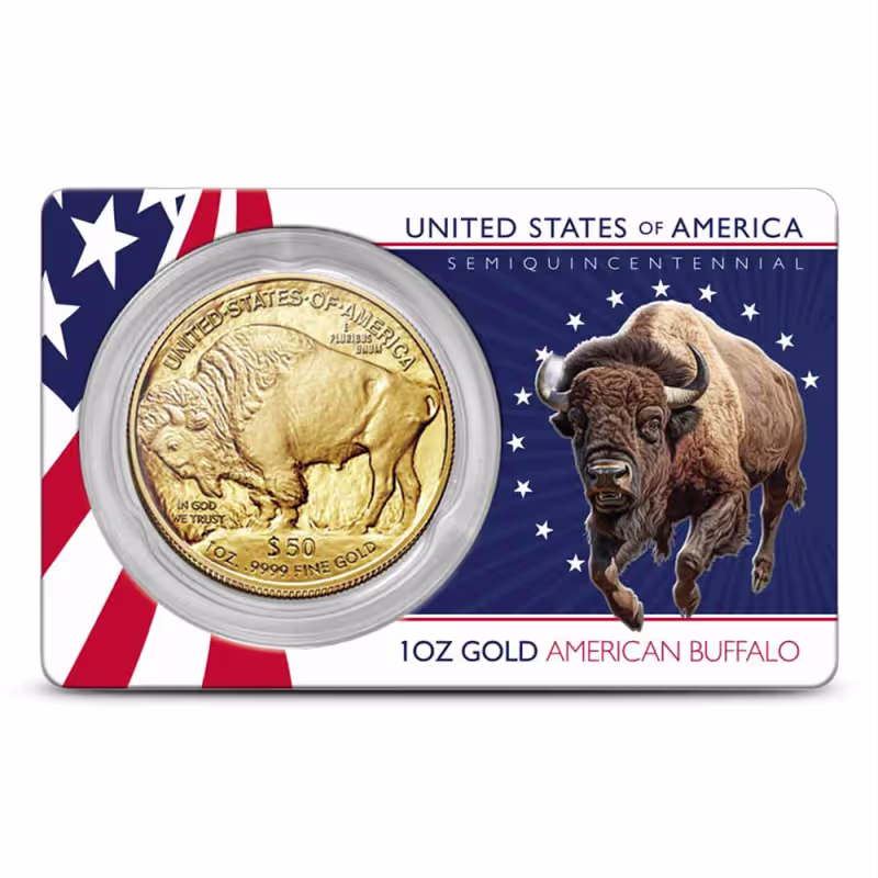 2026 1 oz American Gold Buffalo Coin (BU, Buffalo Card)