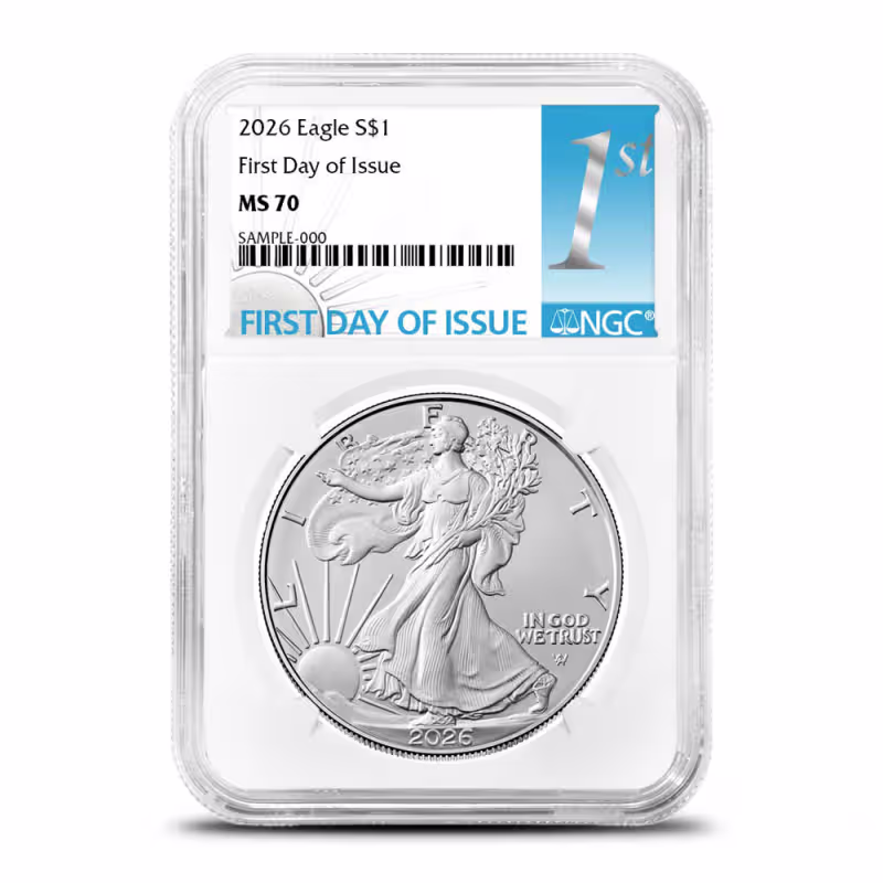 2026 1 oz American Silver Eagle Coin NGC MS70 FDOI