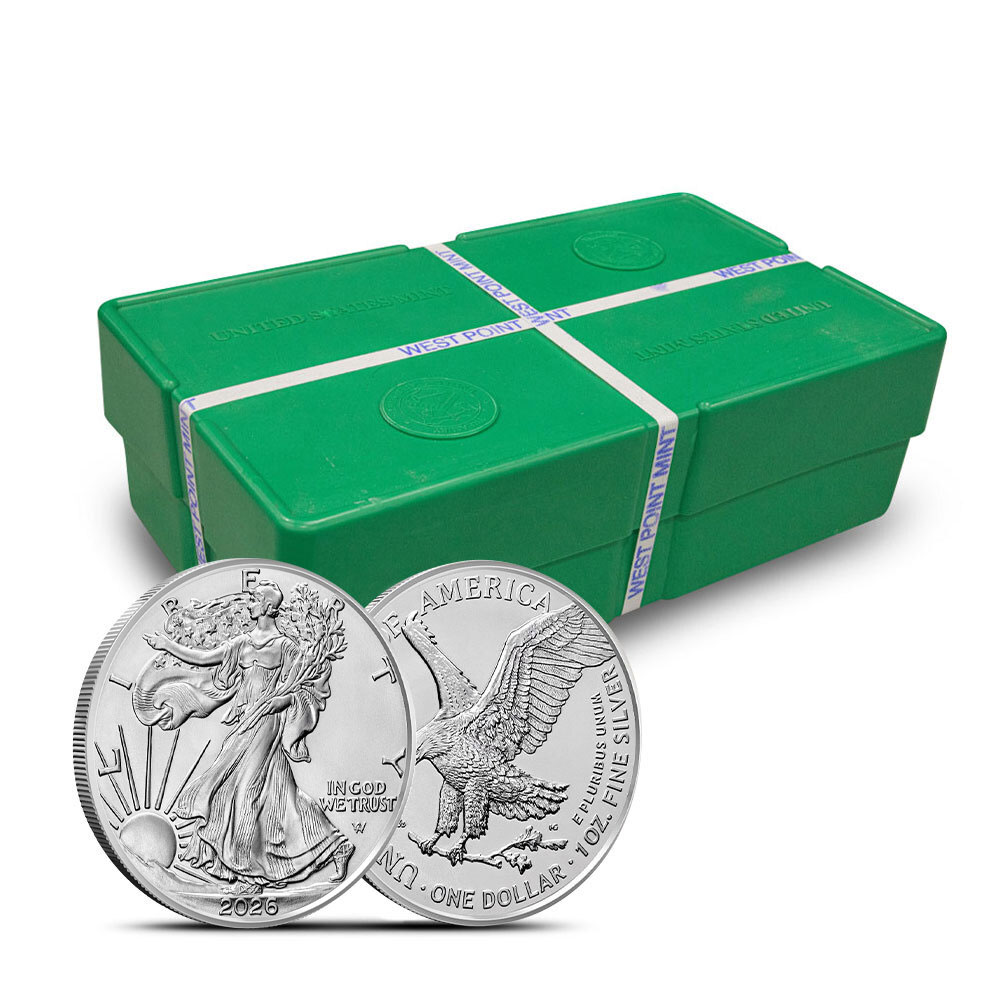 2026 1 oz American Silver Eagle Monster Box (500 Coins)