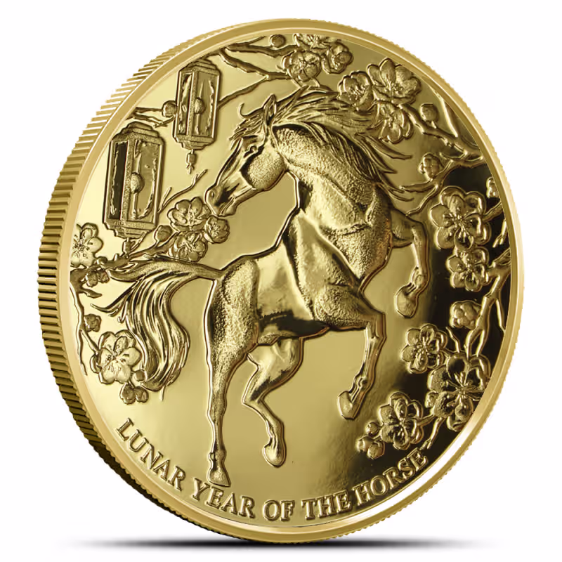 2026 1 oz Pitcairn Islands Gold Lunar Year of the Horse Coin