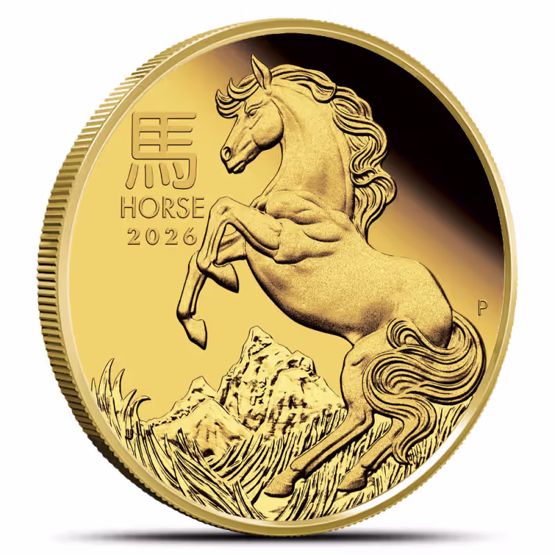 2026 1 oz Proof Australian Gold Lunar Horse Coin