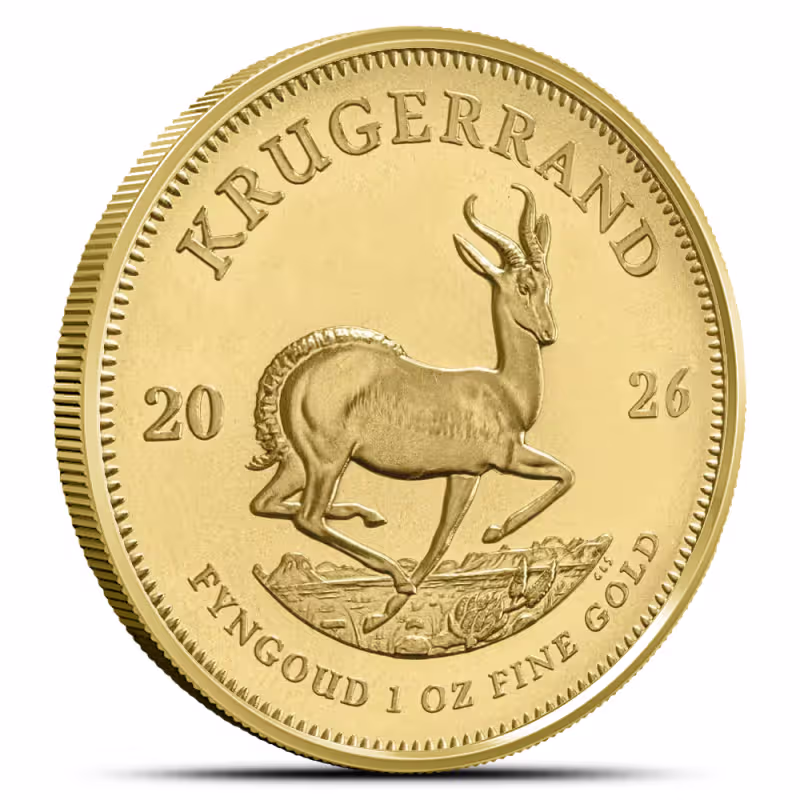 2026 1 oz South African Gold Krugerrand Coin (BU)