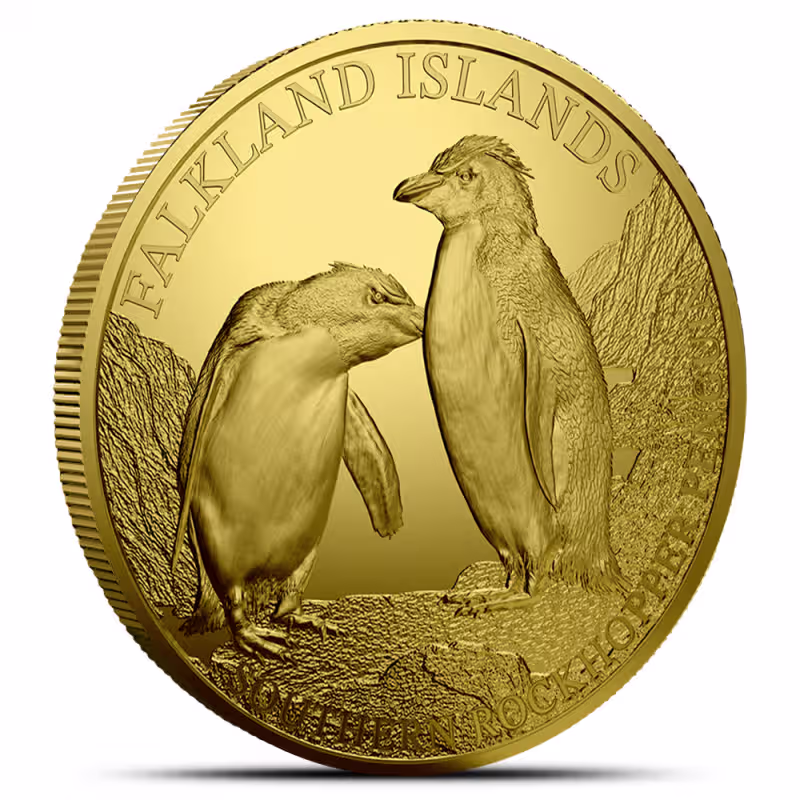 2026 1/10 oz Proof Falkland Islands Gold Southern Rockhopper Penguin Coin