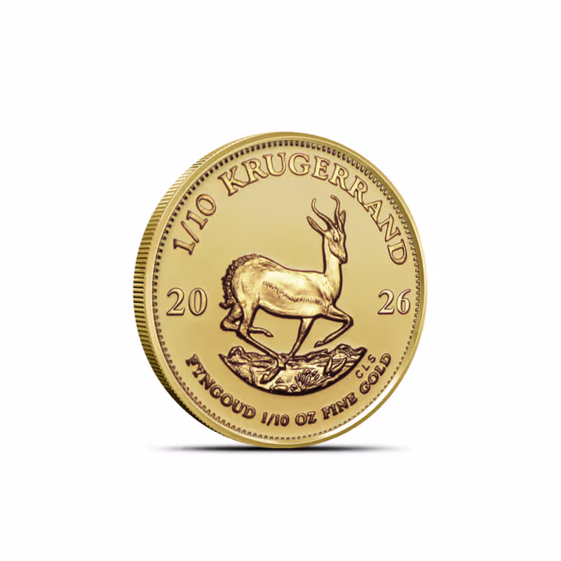 2026 1/10 oz South African Gold Krugerrand Coin (BU)