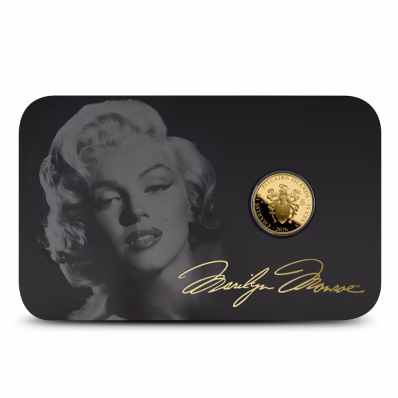 2026 1/2 Gram Pitcairn Islands Marilyn Monroe Gold Coin
