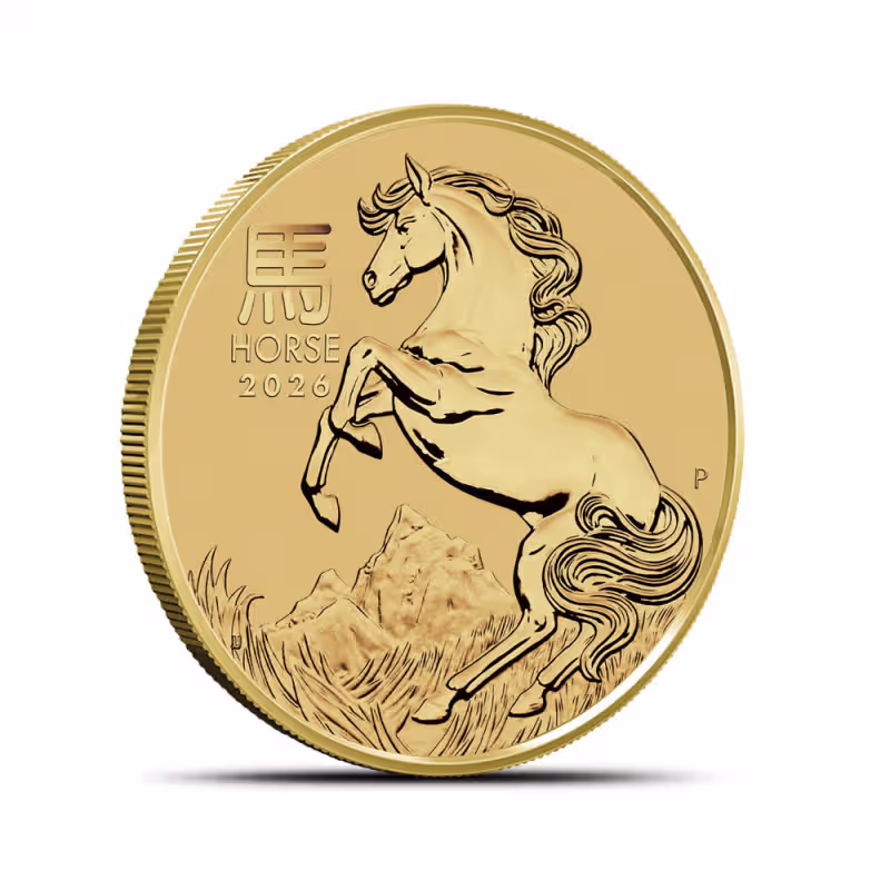 2026 1/2 oz Australian Gold Lunar Horse Coin