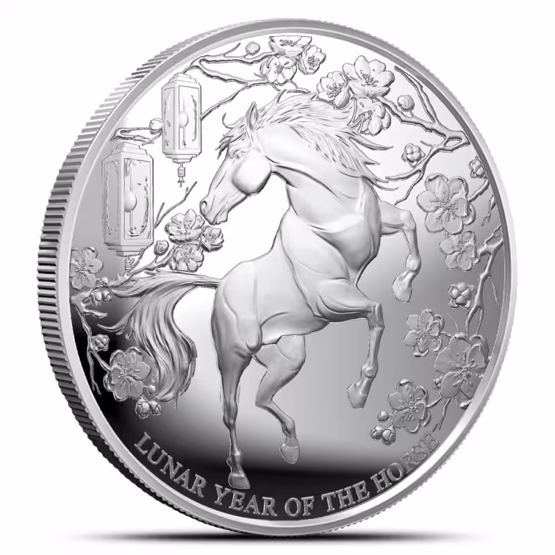 2026 1/2 oz Pitcairn Islands Silver Lunar Year of the Horse Coin