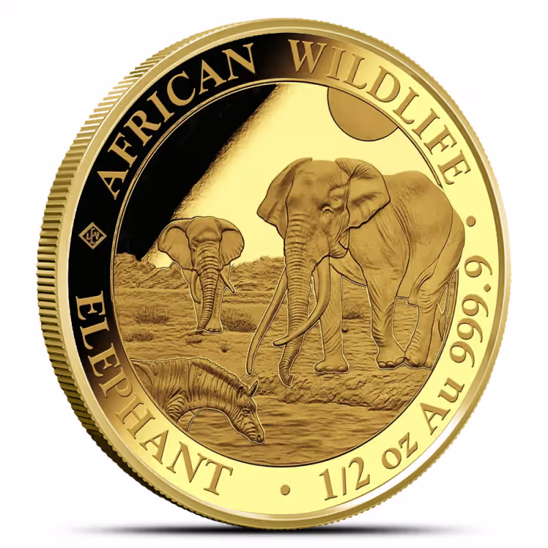 2026 1/2 oz Somalia Gold Elephant Coin