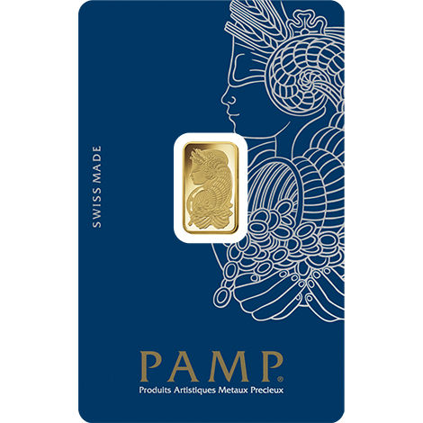 "2.5 Gram PAMP Suisse Fortuna Veriscan Gold Bar (New w/ Assay)