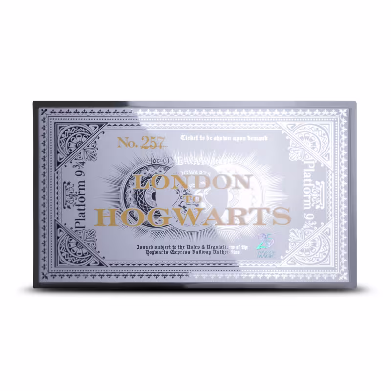 3 Gram Samoa Harry Potter Hogwarts Express Silver Train Ticket Note