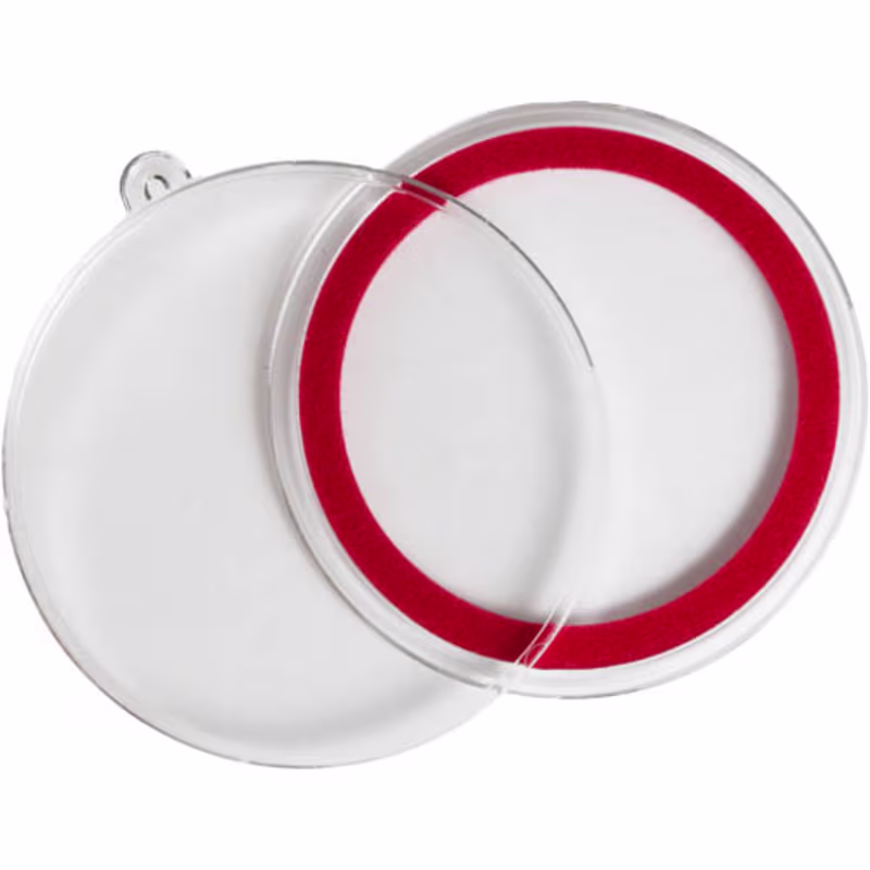 40 mm Red Ornament Coin Capsule