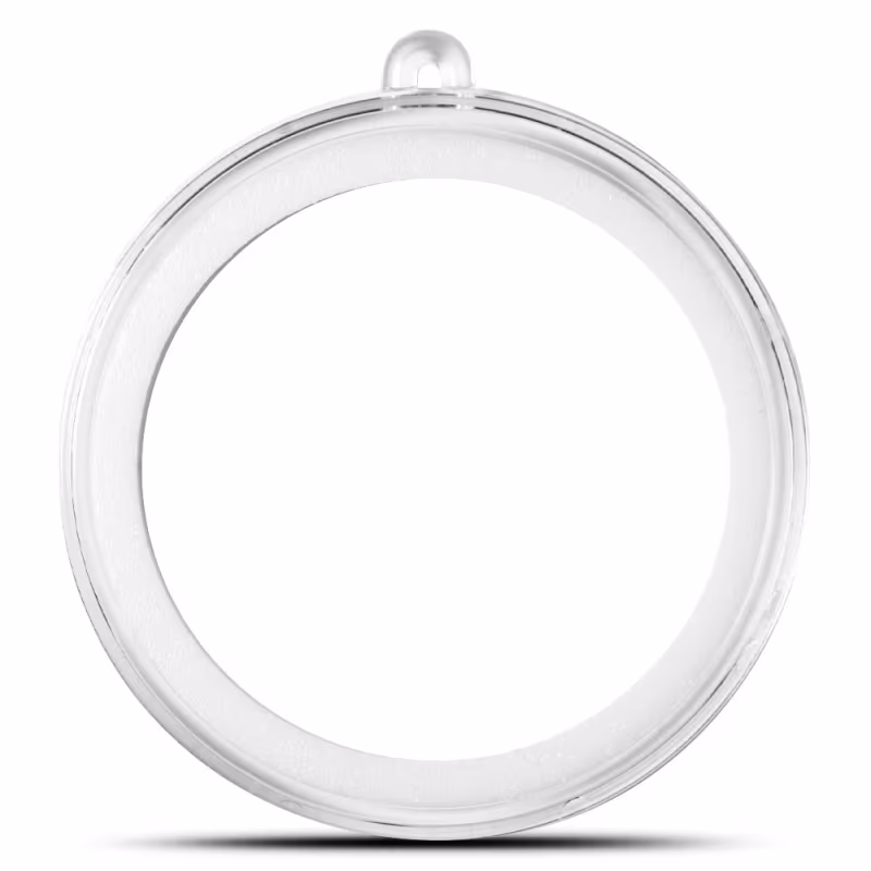 40 mm White Ornament Coin Capsule