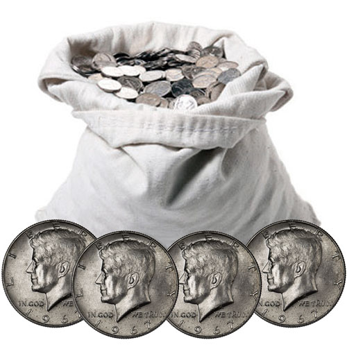 40% Silver Kennedy Half Dollars ($100 FV, Circulated)