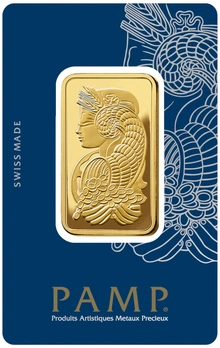 1 oz PAMP Suisse Gold Bar (New PAMP Design, New w/ Assay)