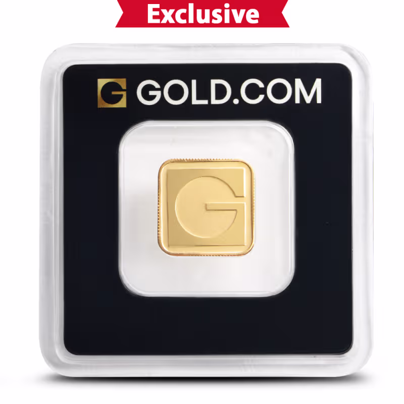 5 Gram Gold.com Square Gold Bar