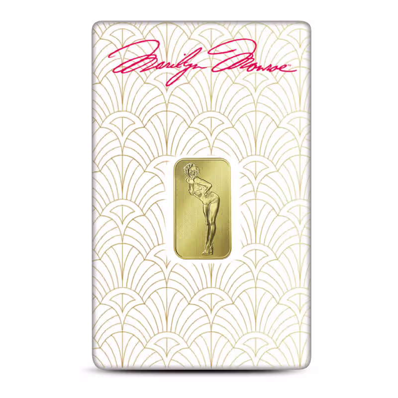 5 Gram Marilyn Monroe Gold Bar