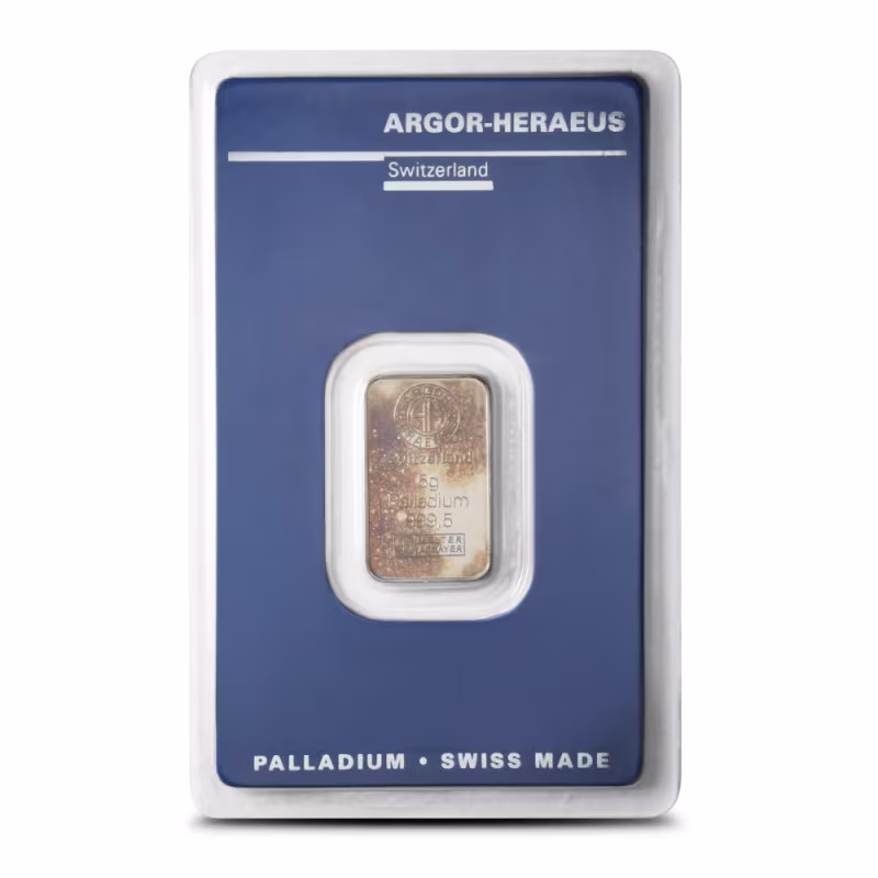 5 Gram Palladium Bar (Varied Condition, Any Mint)