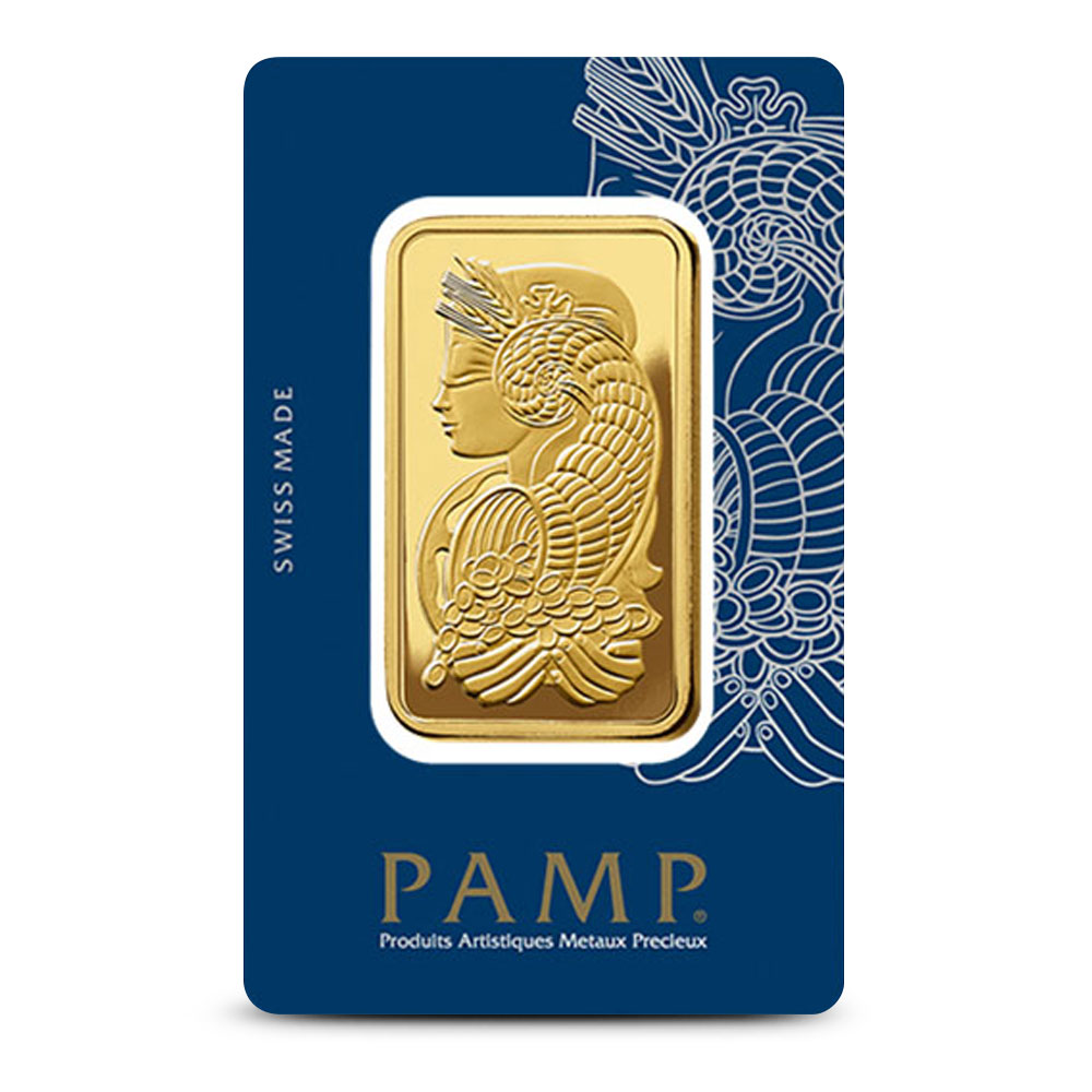 50 Gram PAMP Suisse Fortuna Veriscan Gold Bars