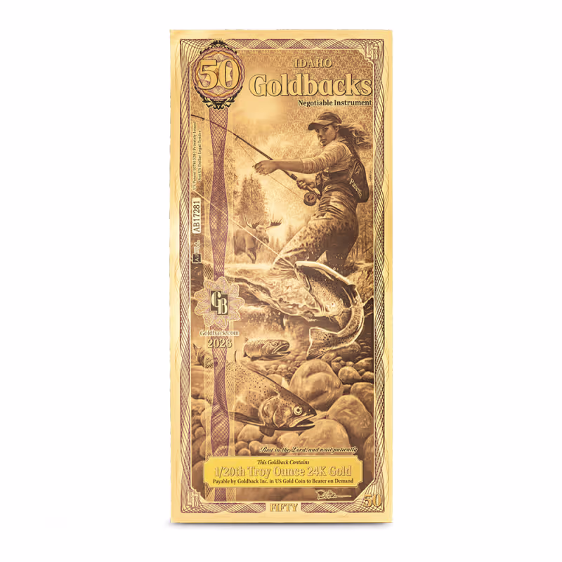 50 Idaho Goldback Gold Note (New)