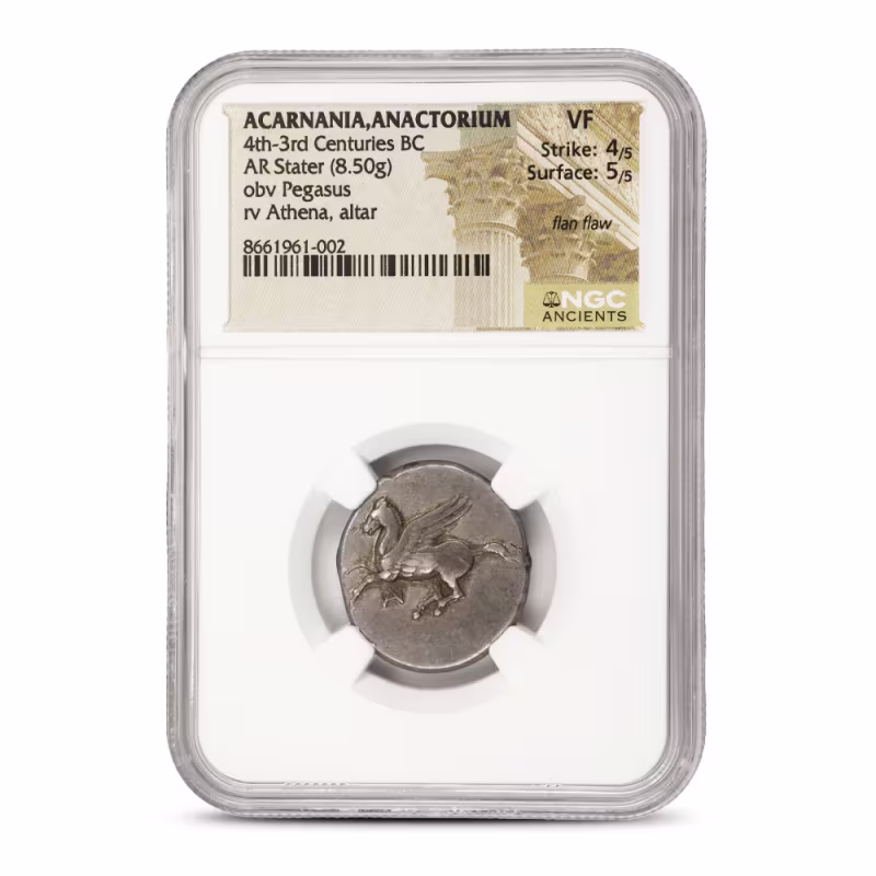 Acarnania, anactorium 4th-3rd Centuries BC AR Stater NGC VF