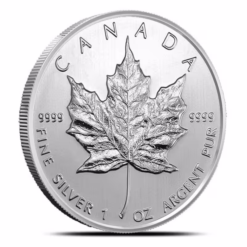 Buy 1 oz Canadian Silver Maple Leaf Coins (Random Year)