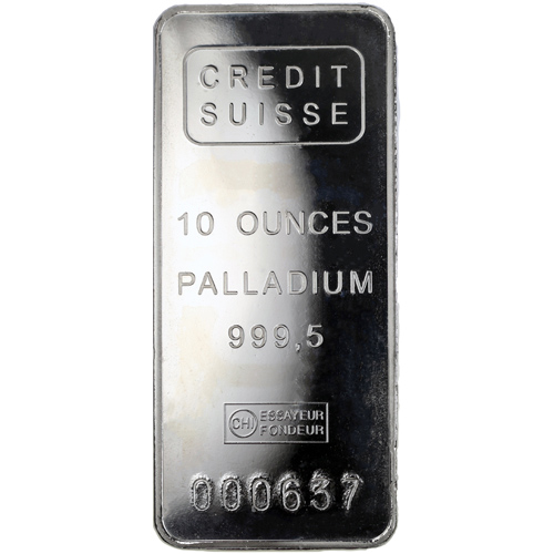 Buy 10 oz Palladium Bars Online (Varied Condition, Any Mint)