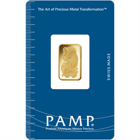 Buy 5 Gram PAMP Suisse Gold Bars Online (New)