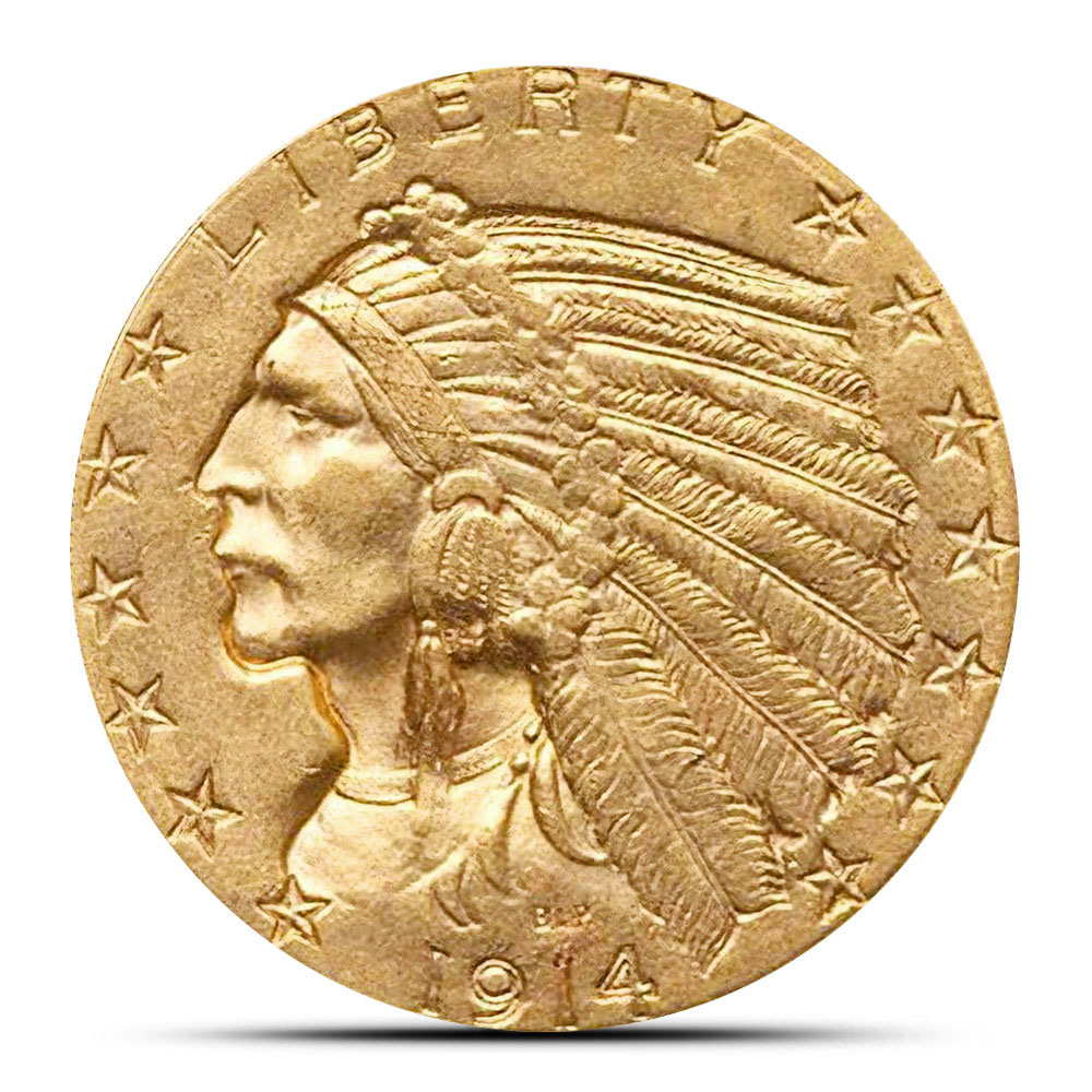Buy $5 Indian Gold Half Eagles Online - BU
