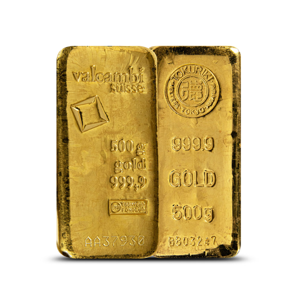 Buy 500 Gram Gold Bars (Varied Condition, Mint)