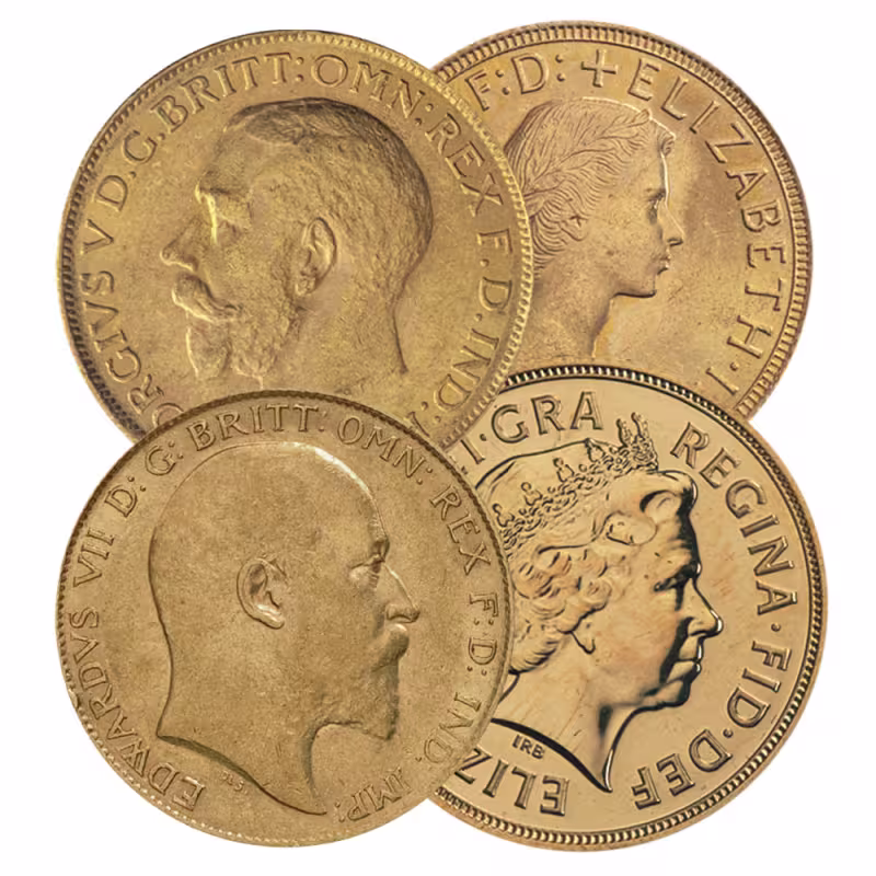 Great Britain Gold Sovereign Coin (Mixed Types, Random Year, Varied Condition)