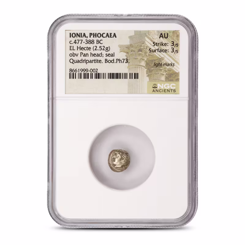 Ionia, Phocaea c.477-388 BC EL Hecte NGC AU