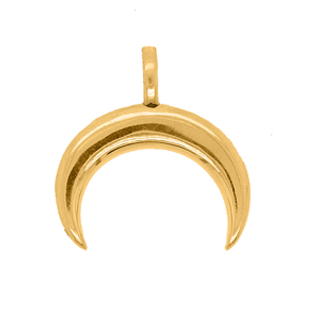 Nebü 10.3g 24K Crescent Moon Pendant