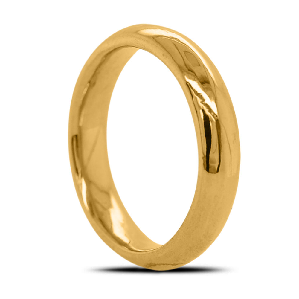 Nebü 11g 24K Mens Curved Ring Size 10