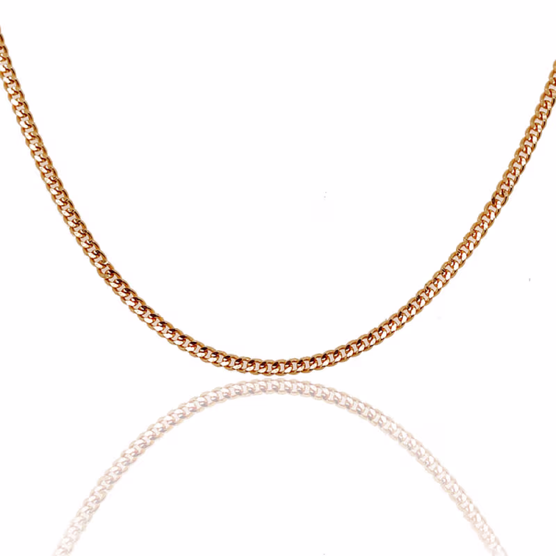 Nebü 4.0g 22K 1.3mm 18 inch Flat Curb Chain