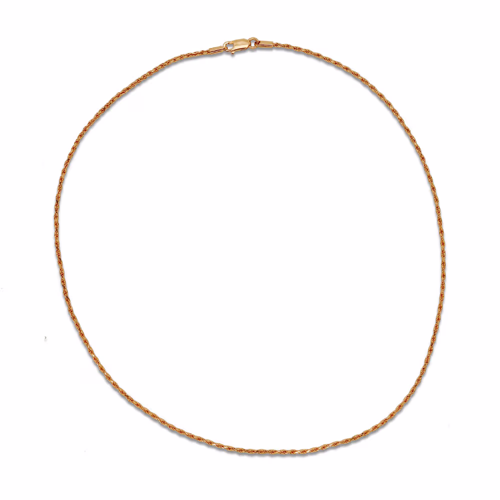 Nebü 6.8g 22K 2.3mm 17 cm Rope Chain Bracelet